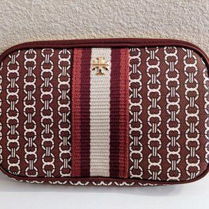 NEW! TORY BURCHGemini Link Canvas Wristlet- Liberty Red